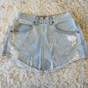 LF carmar denim skirt